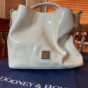 Like New Wexford Leather Brenna White Leather Satchel